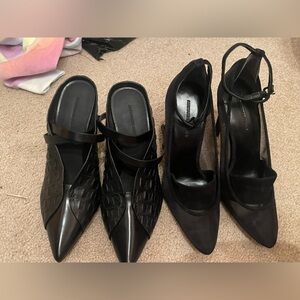 2 pairs of Alexander Wang heels Size 37 U.S. size 6.5